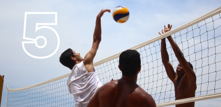 We play Volleyball